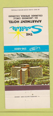 Matchbook Cover - Satellite Apartment Hotel Colorado Springs 30 Strike