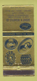 Matchbook Cover - National Tools George Desautels Indianapolis IN WEAR 30 Strike