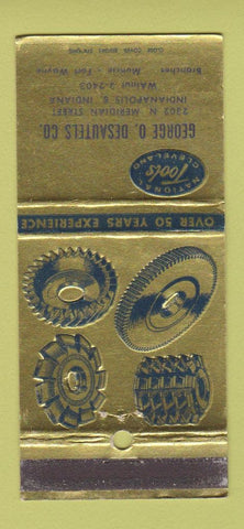 Matchbook Cover - National Tools George Desautels Indianapolis IN WEAR 30 Strike