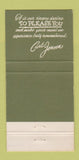 Matchbook Cover - Curts Restaurant Indianapolis IN 30 Strike