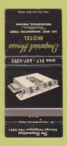 Matchbook Cover - Imperial House Motel Indianapolis IN WEAR 30 Strike