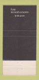 Matchbook Cover - Lamplighter Inn Indianapolis IN 30 Strike