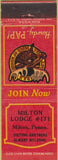Matchbook Cover - Matchbook Cover Moose Lodge Milton PA