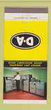 Matchbook Cover - DA Quantometer Lubricant Indianapolis IN 30 Strike