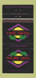 Matchbook Cover - Malibu Grill Pizza Indianapolis IN WEAR 30 Strike