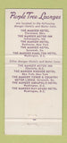Matchbook Cover - Purple Tree Manger Hotels  30 Strike