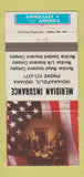 Matchbook Cover - Meridian Insurance Indianapolis IN WEAR 30 Strike