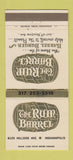 Matchbook Cover - Rum Barrel Indianapolis IN 30 Strike
