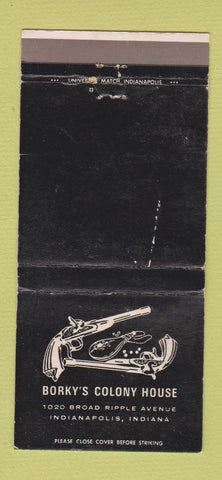 Matchbook Cover - Borky's Colony House Indianapolis IN WEAR 30 Strike