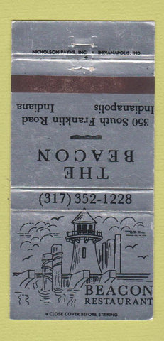 Matchbook Cover - The Beacon Indianapolis IN restaurant SILVER WEAR 30 Strike