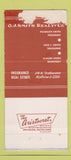 Matchbook Cover - OJ Smith Real Estate Indianapolis IN 30 Strike