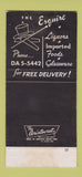 Matchbook Cover - The Esquire Farmington NM SAMPLE 30 Strike