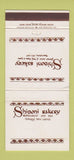Matchbook Cover - Shivoni Bakery Tesuque NM WEAR 30 Strike