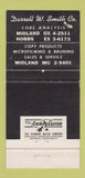 Matchbook Cover - Darrell Smith Midland TX Hobbs NM oil well analysis 30 Strike