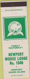 Matchbook Cover - Matchbook Cover Moose Lodge Newport RI