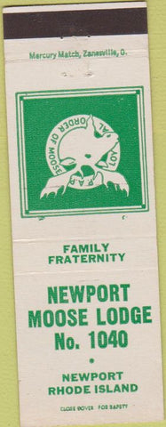 Matchbook Cover - Matchbook Cover Moose Lodge Newport RI