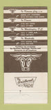 Matchbook Cover - Golden Ox Steaks Denver Colfax Kansas City 30 Strike