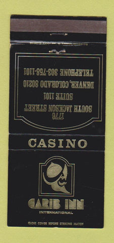 Matchbook Cover - Carib Inn Denver Colorado WEAR 30 Strike