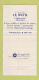 Matchbook Cover - T Michael's Le Profil Denver Colorado WEAR 30 Strike