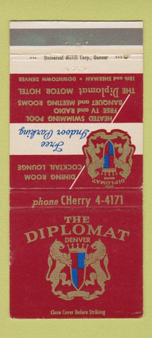 Matchbook Cover - Diplomat Denver Colorado Motor Hotel 30 Strike