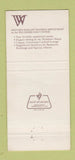 Matchbook Cover - Wellshire Inn Denver Colorado Leo's Place 30 Strike