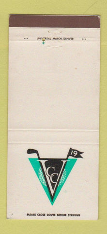 Matchbook Cover - Valley Country Club Denver Colorado 30 Strike