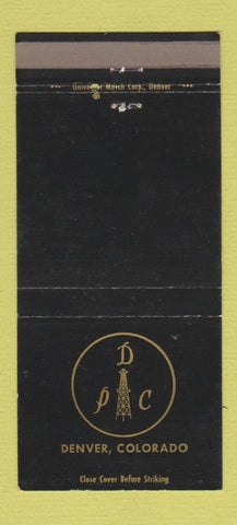 Matchbook Cover - Denver Petroleum Club Colorado 30 Strike