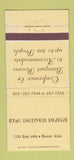Matchbook Cover - The Denver Plaza Colorado hote 30 Strike