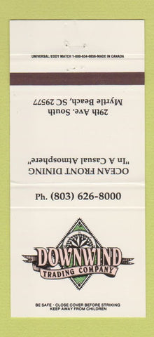 Matchbook Cover - Downing Trading Myrtle Beach SC restaurant 30 Strike