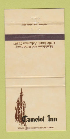 Matchbook Cover - Camelot Inn Little Rock AR Tulsa OK 30 Strike