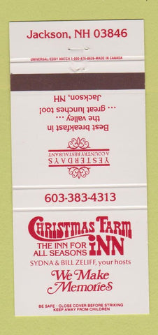 Matchbook Cover - Christmas Farm Inn Jackson NH 30 Strike