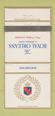 Matchbook Cover - Royal Orleans Hotel New Orleans LA WEAR 30 Strike