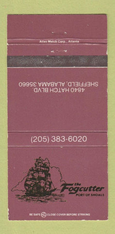 Matchbook Cover - Fogcutter Sheffield AL WEAR 30 Strike
