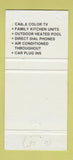 Matchbook Cover - Sherwood House Motel Regina SK 30 Strike