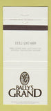 Matchbook Cover - Bally's Grand Atlantic City NJ 30 Strike
