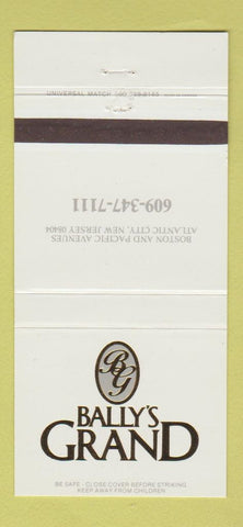 Matchbook Cover - Bally's Grand Atlantic City NJ 30 Strike