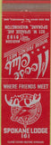 Matchbook Cover - Matchbook Cover Moose Lodge Spokane WA