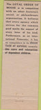 Matchbook Cover - Matchbook Cover Moose Lodge Spokane WA
