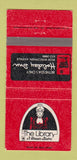 Matchbook Cover - The Library Bistro Holiday Inn Bethesda MD 30 Strike