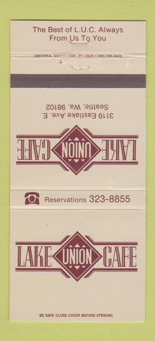 Matchbook Cover - Lake Union Cafe Seattle WA 30 Strike