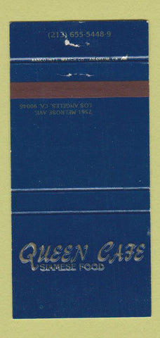 Matchbook Cover - Queen City Cafe Siamese Los Angeles CA 30 Strike