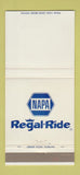 Matchbook Cover - NAPA Auto Parts Regal Ride 30 Strike
