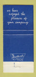 Matchbook Cover - NAPA Auto Parts Regal Ride 30 Strike
