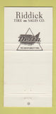 Matchbook Cover - Riddick Tires Atlanta GA 30 Strike