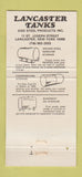 Matchbook Cover - Lancaster Tanks Septic Lancaster NY 30 Strike