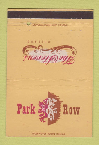 Matchbook Cover - Stevens Hotel Chicago IL Park Row 40 Strike