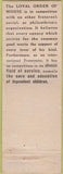 Matchbook Cover - Matchbook Cover Moose Lodge Spokane WA WORN