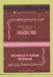 Matchbook Cover - Stevens Hotel Chicago IL Boulevard Room 40 Strike