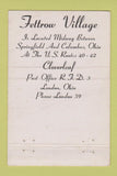 Matchbook Cover - Fettrow Village London OH Low phone # 40 Strike
