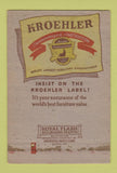 Matchbook Cover - Kroehler Furniture Hamilton Salem OR 40 Strike